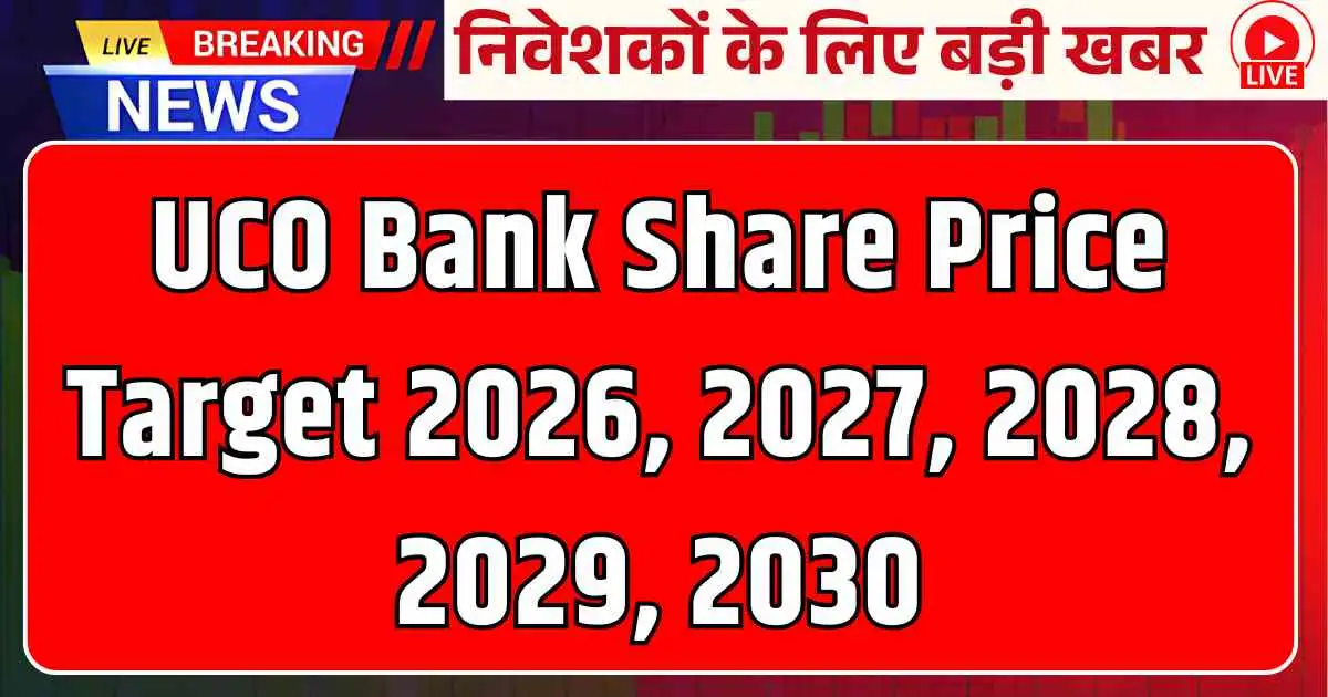 UCO Bank Share Price Target 2026, 2027, 2028, 2029, 2030